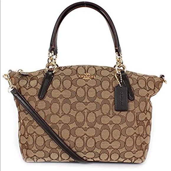 Coach Handbags - COACH Jacquard Kelsey Satchel & Crossbody Purse